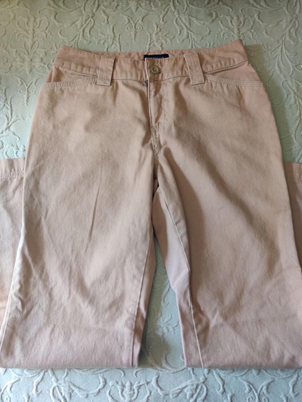 Sonoma Tan / Khaki Straight Leg Pants Size 6P Earthy Casual Coastal Grandma